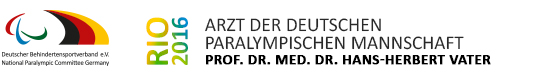 Prof. Dr. med. Dr. Hans-Herbert Vater, Arzt der Deutschen Paralympischen Mannschaft Rio 2016